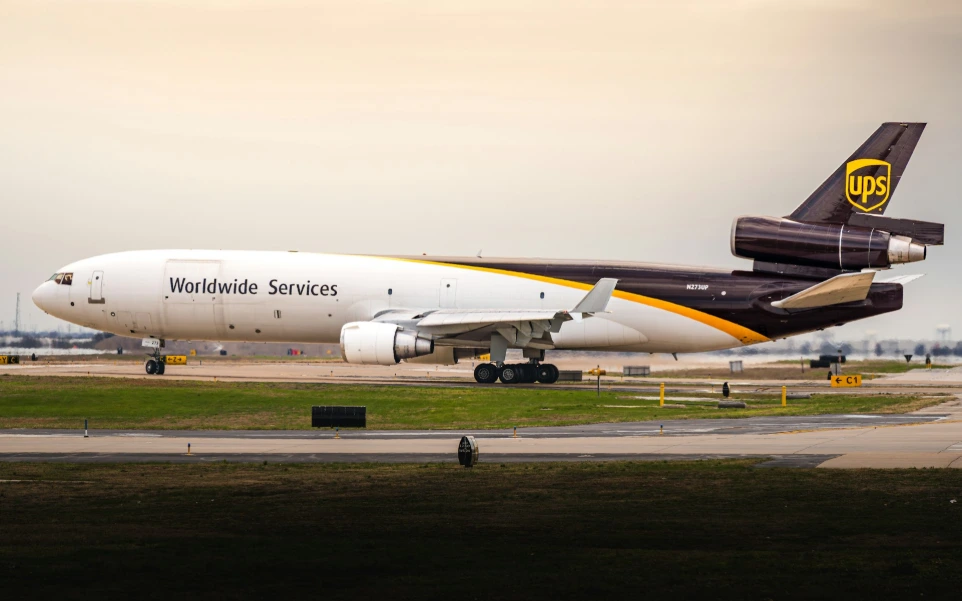 Ups cargo plane on the tarmac